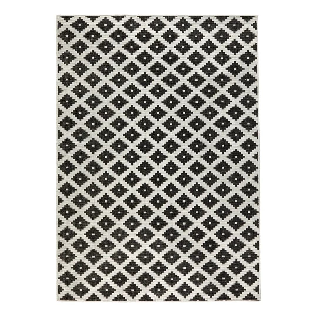 In-/Outdoorteppich Nizza | Schwarz