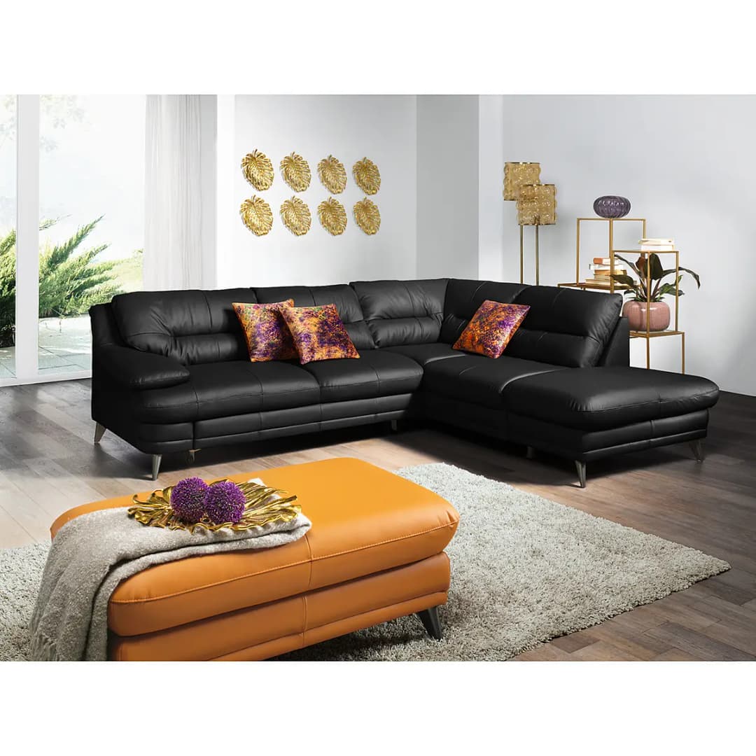 Ecksofa Lutz II | Schwarz