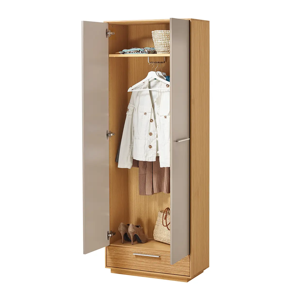 Garderobenschrank Loveno I | Braun