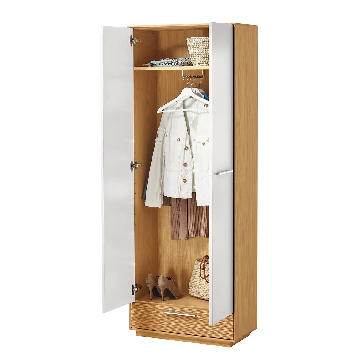 Garderobenschrank I | Weiß