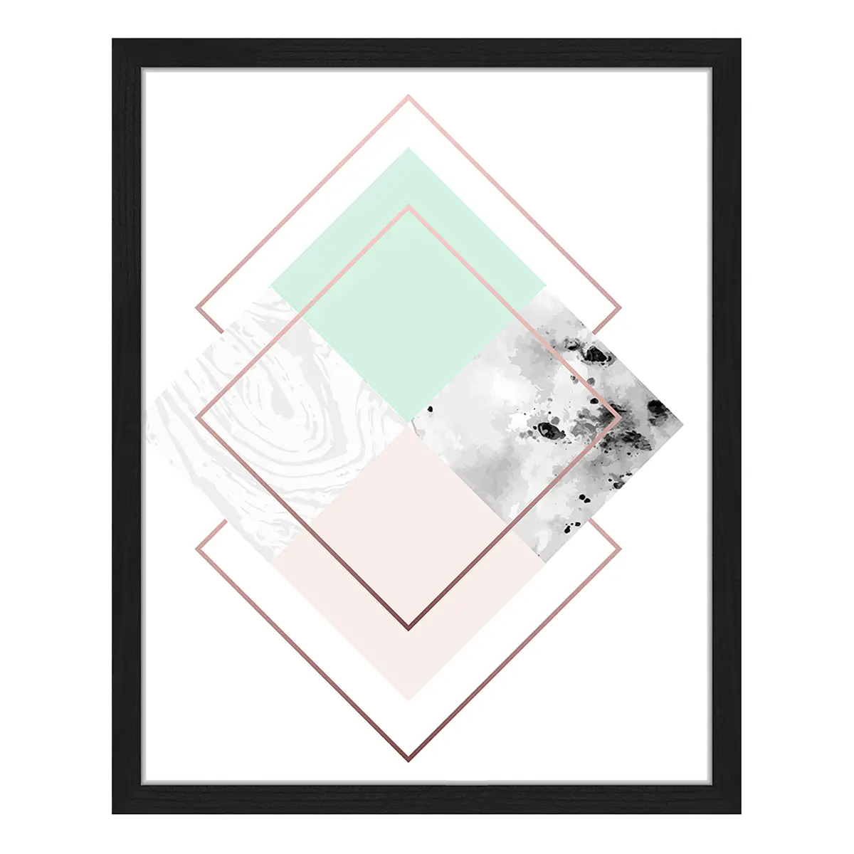Bild Squares Rahmen | Mehrfarbig