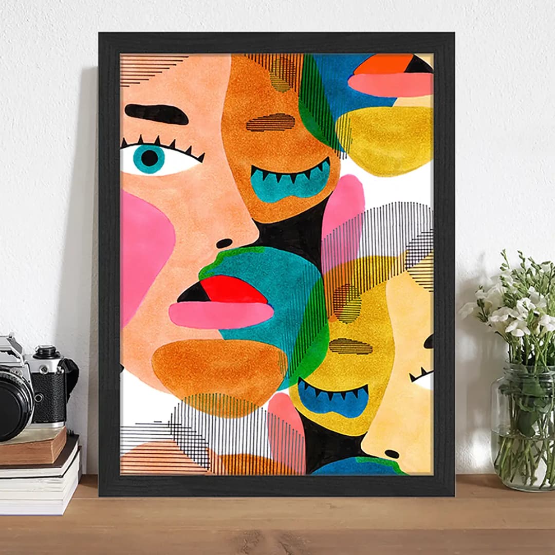 Bild The Face | Mehrfarbig