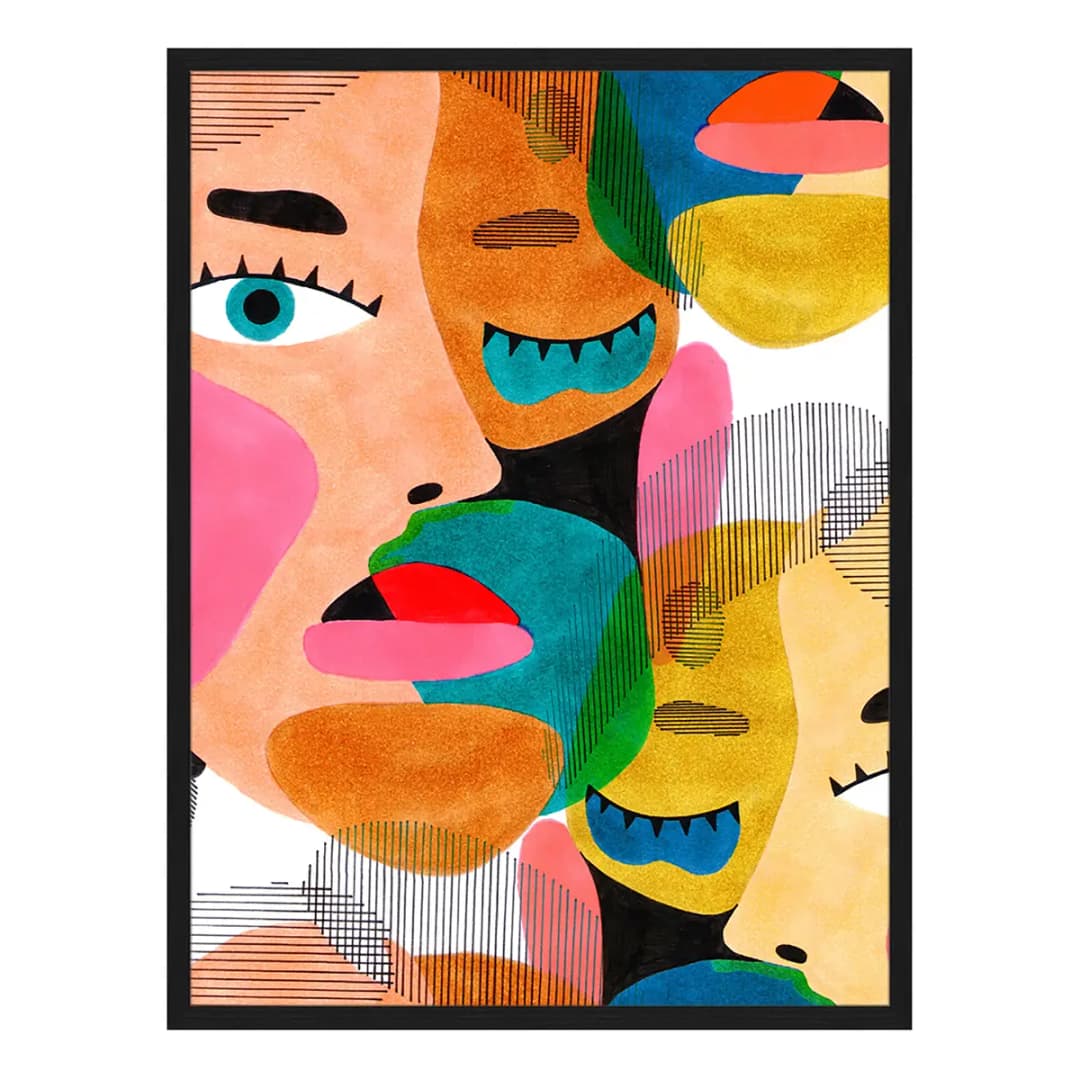 Bild The Face | Mehrfarbig