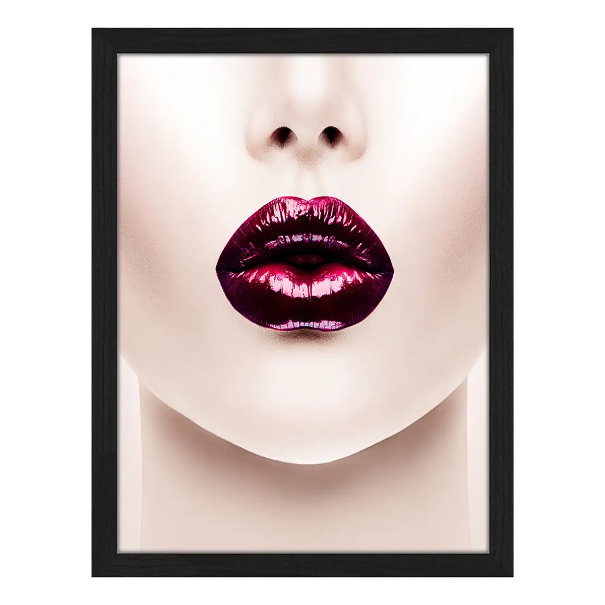 Bild Lips Rahmen | Mehrfarbig
