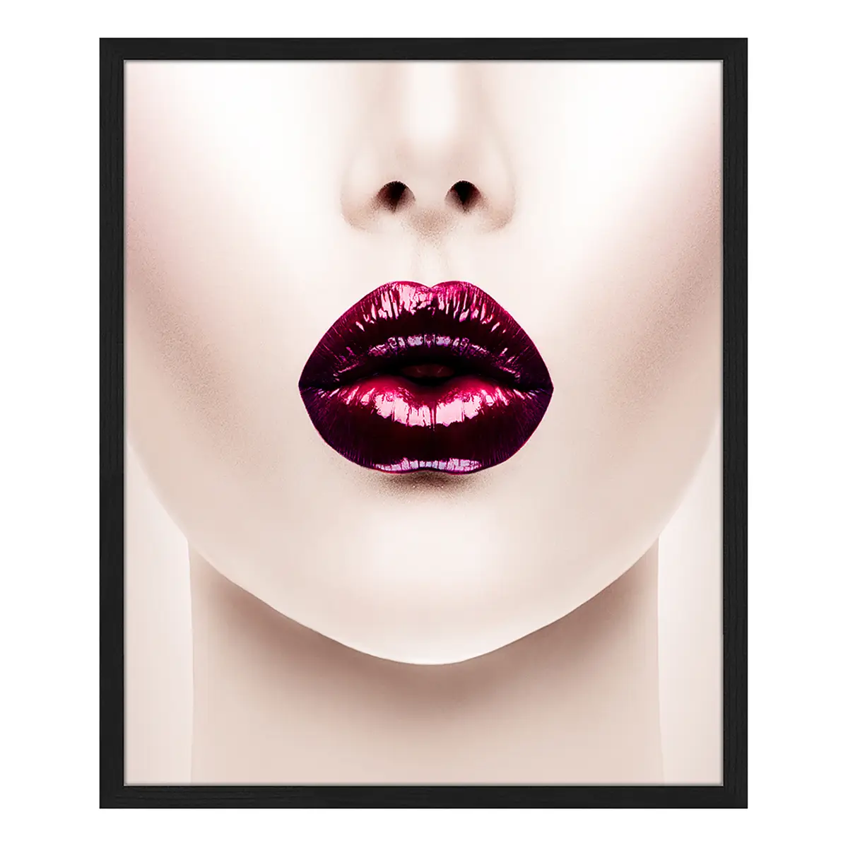 Bild Lips Rahmen | Mehrfarbig