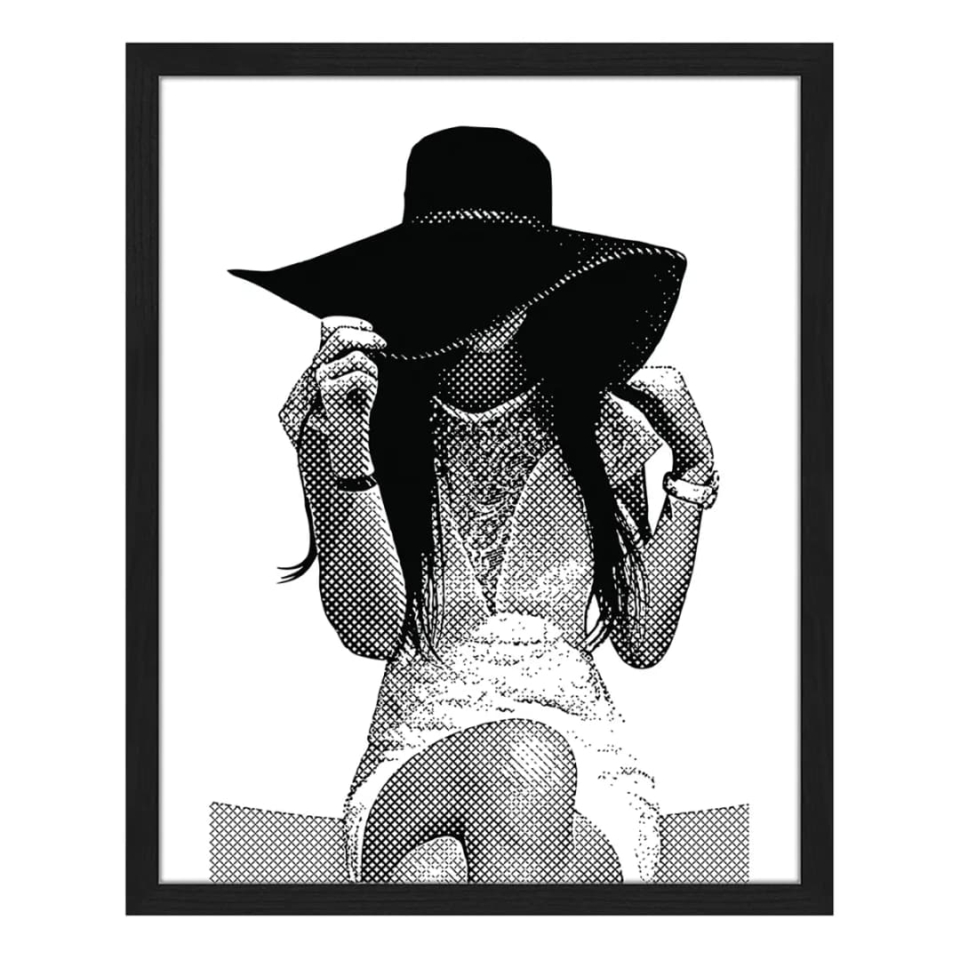 Bild Young Women Wearing Sun Hat | Mehrfarbig