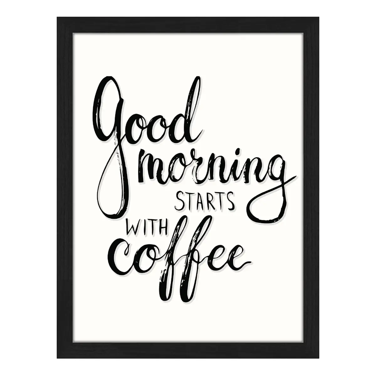 Bild Good morning starts with coffee | Mehrfarbig