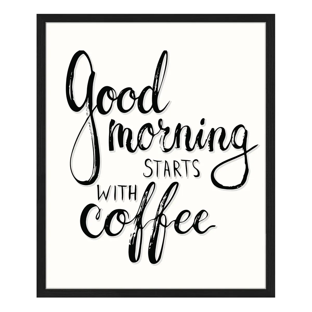 Bild Good morning starts with coffee | Mehrfarbig