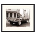 Bild Steve McQueen in his Jaguar | Mehrfarbig