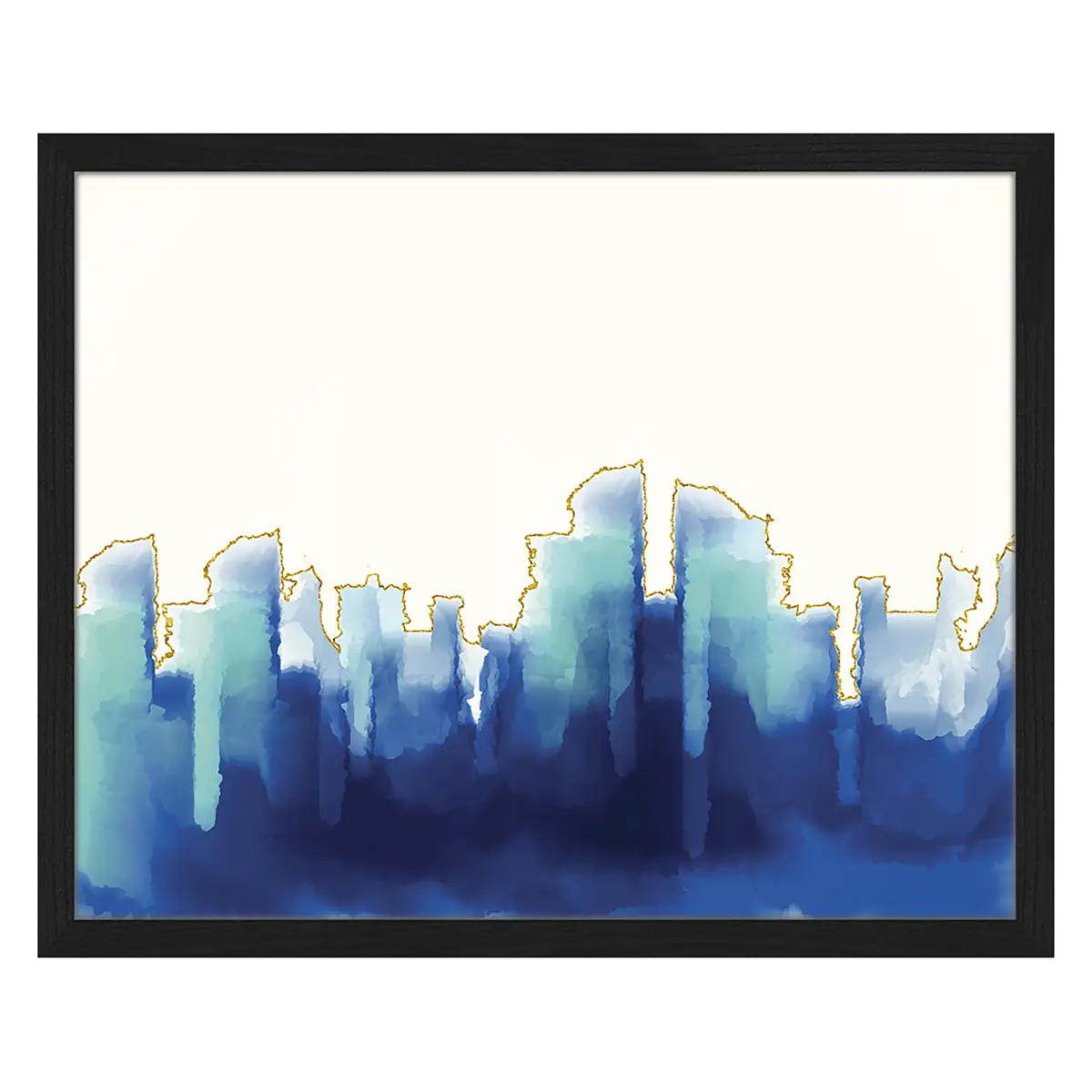 Bild Abstract Blue | Mehrfarbig