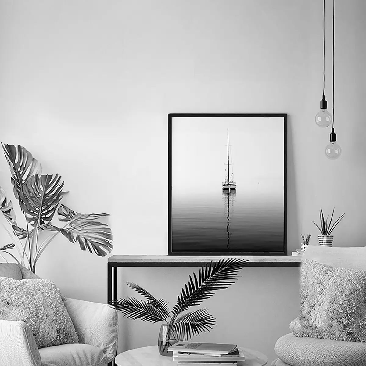 Bild Solitude Rahmen | Mehrfarbig