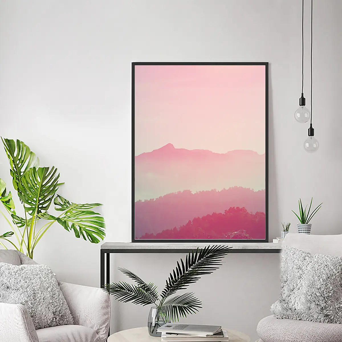 Bild Sunrise over mountains | Mehrfarbig