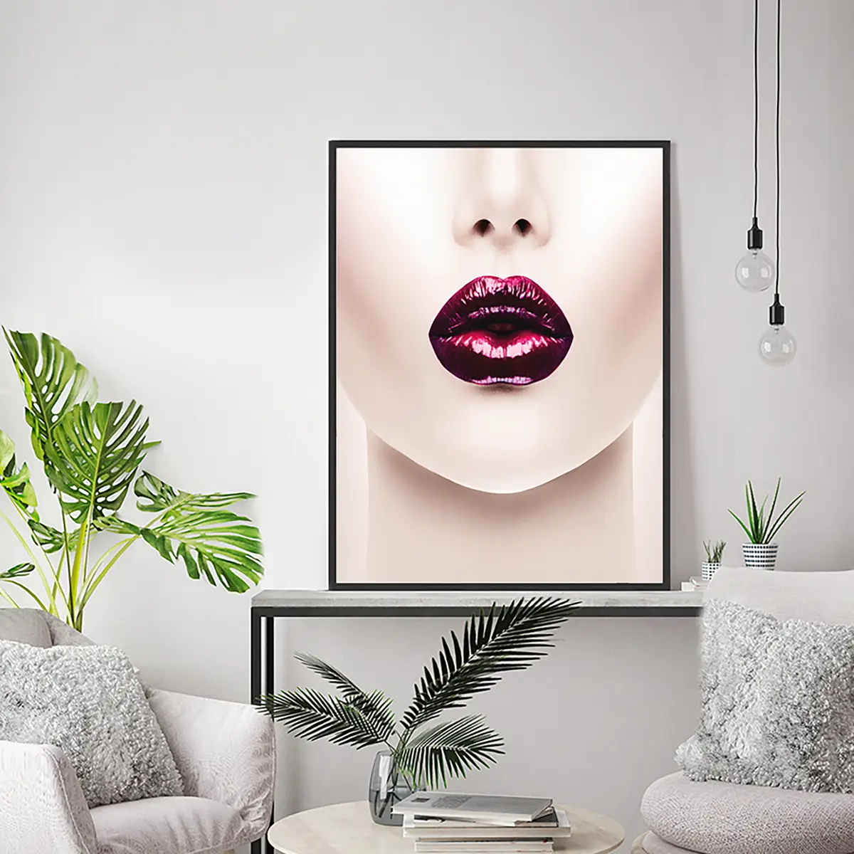 Bild Lips Rahmen | Holztöne