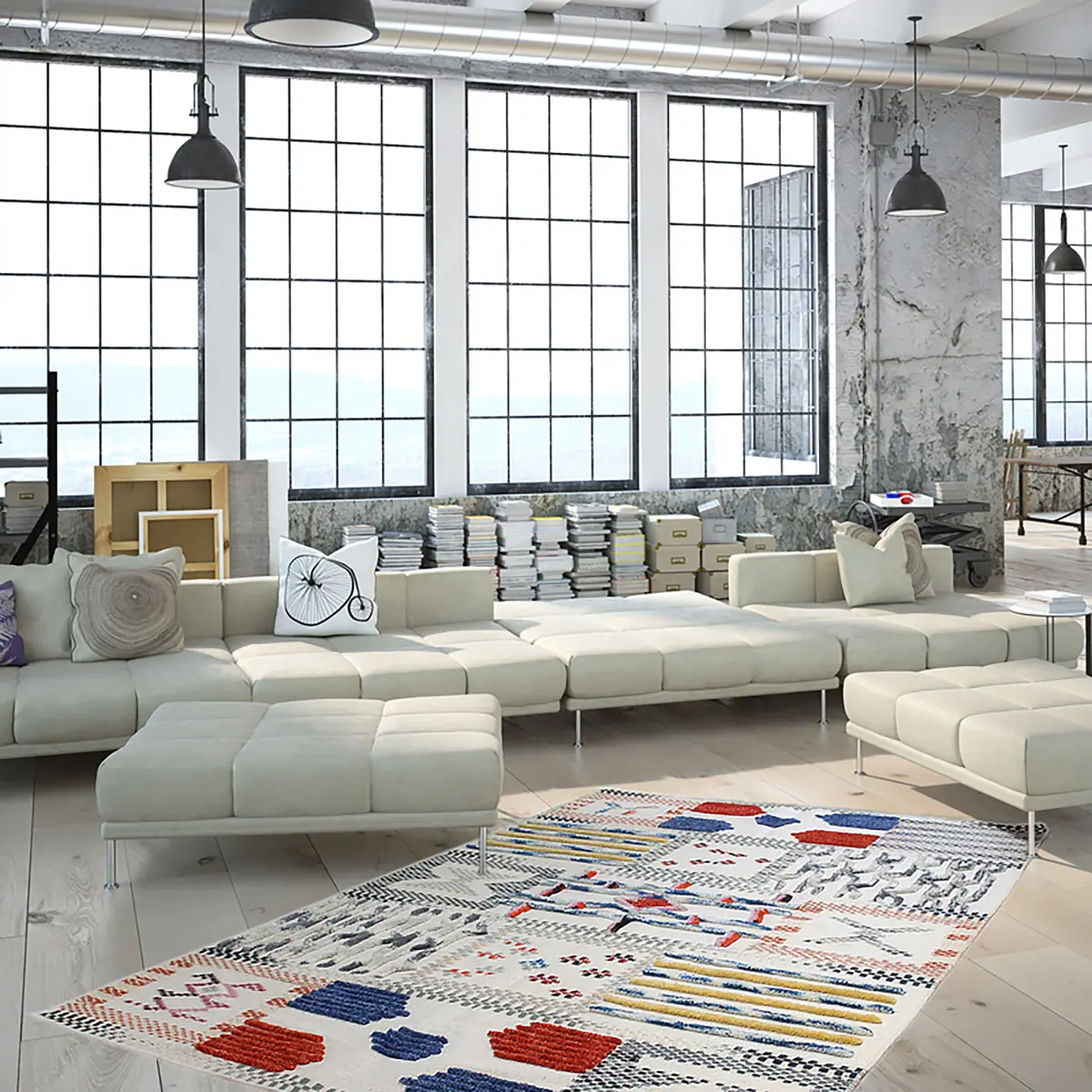 Wollteppich Empire 110 | Mehrfarbig