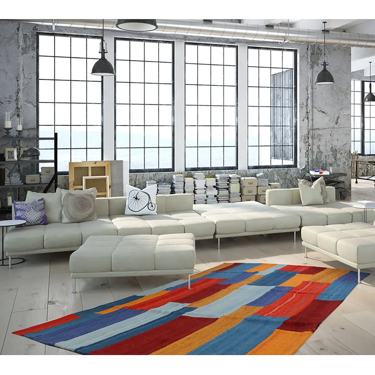 Kurzflorteppich Radical 335 Multicolor | Mehrfarbig