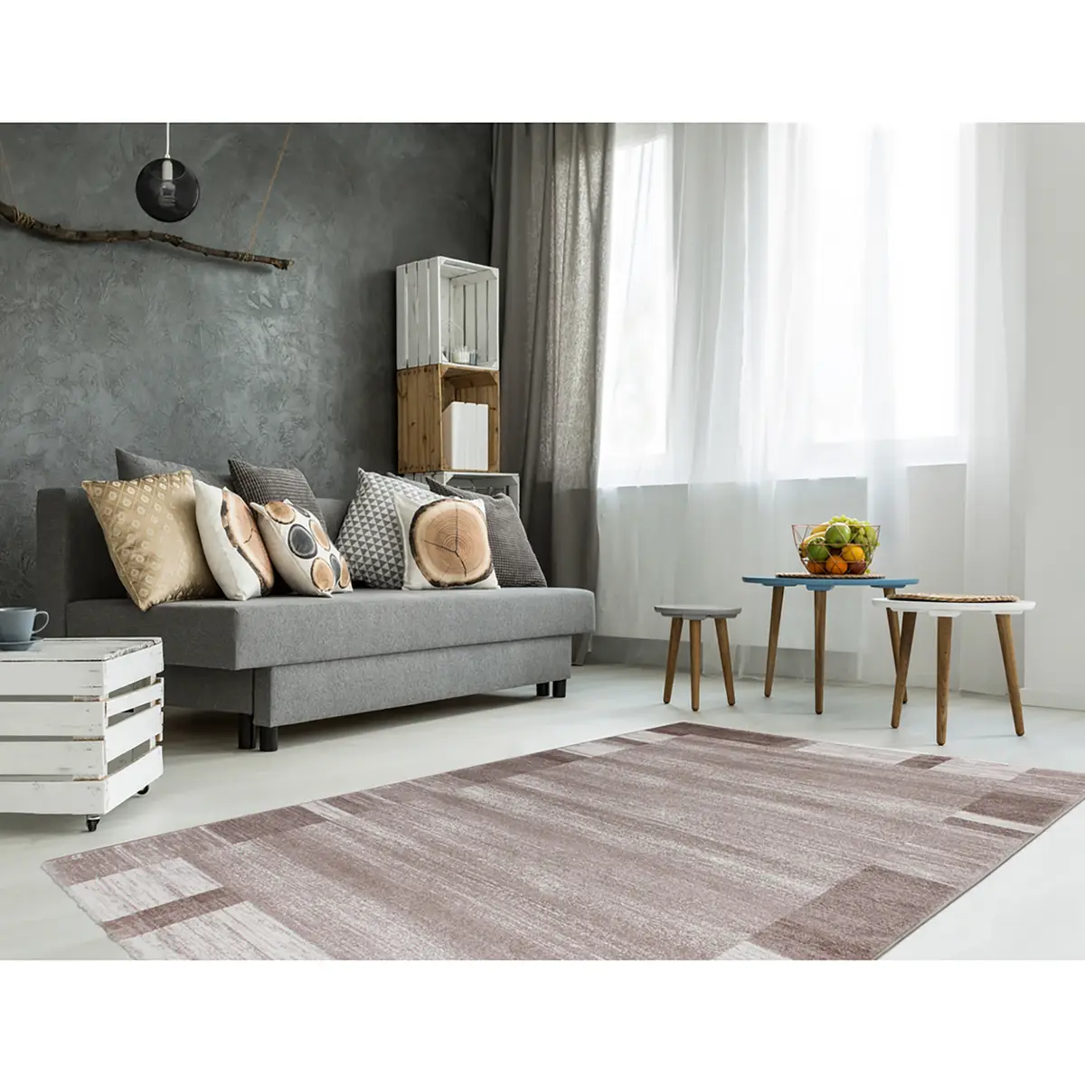 Kurzflorteppich Falkland - Darwin Beige/Beige 170 x 120cm