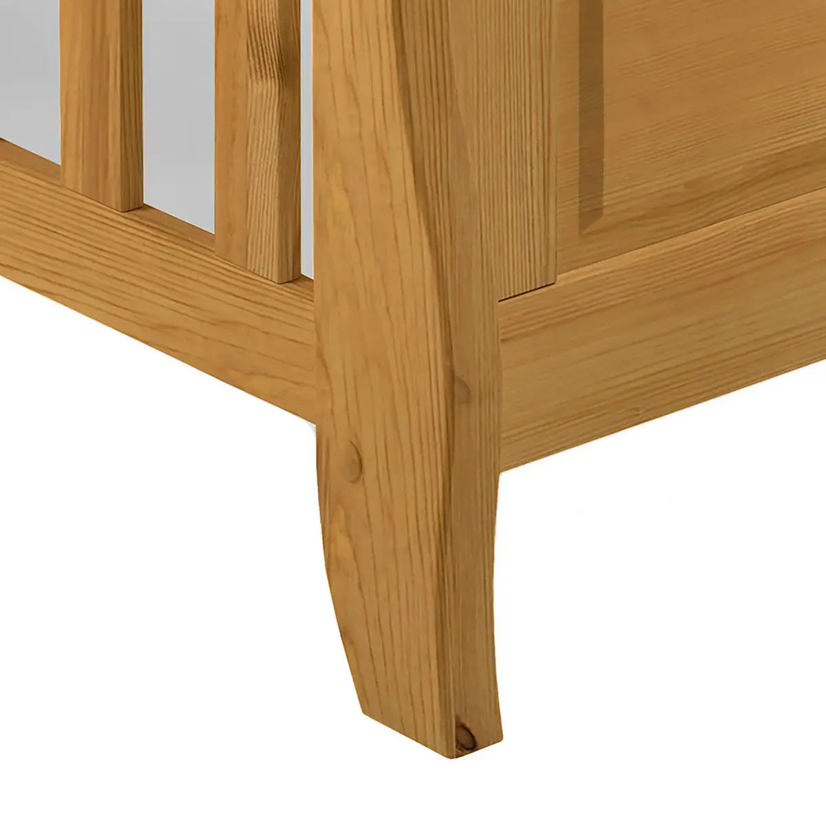 Babybett 70 x 140cm Braun/Laugenfarbig | Braun