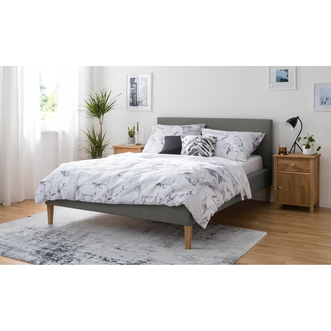 Polsterbett Nowra | Grau