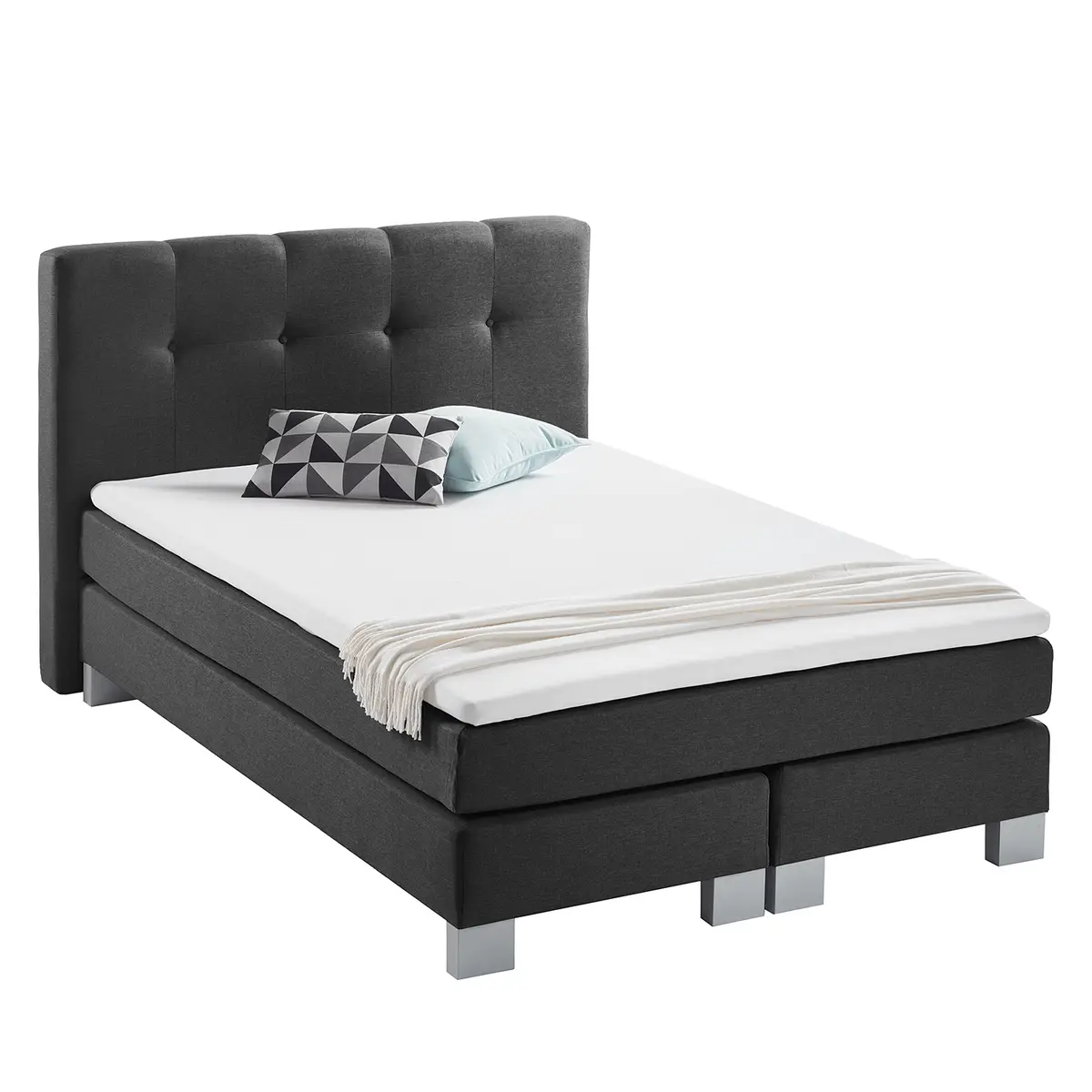 Boxspringbett Royal Night | Grau