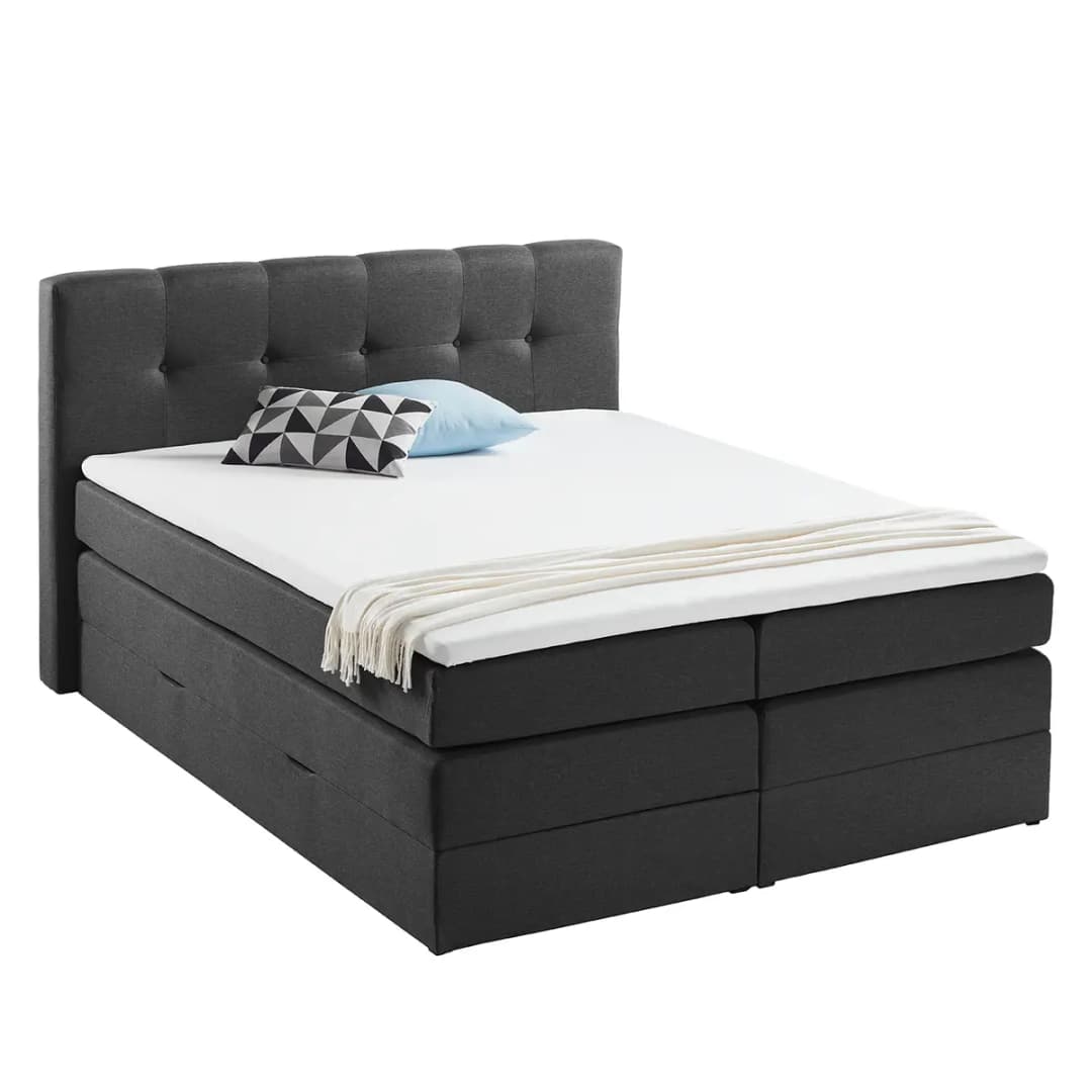 Boxspringbett Royal Night | Grau