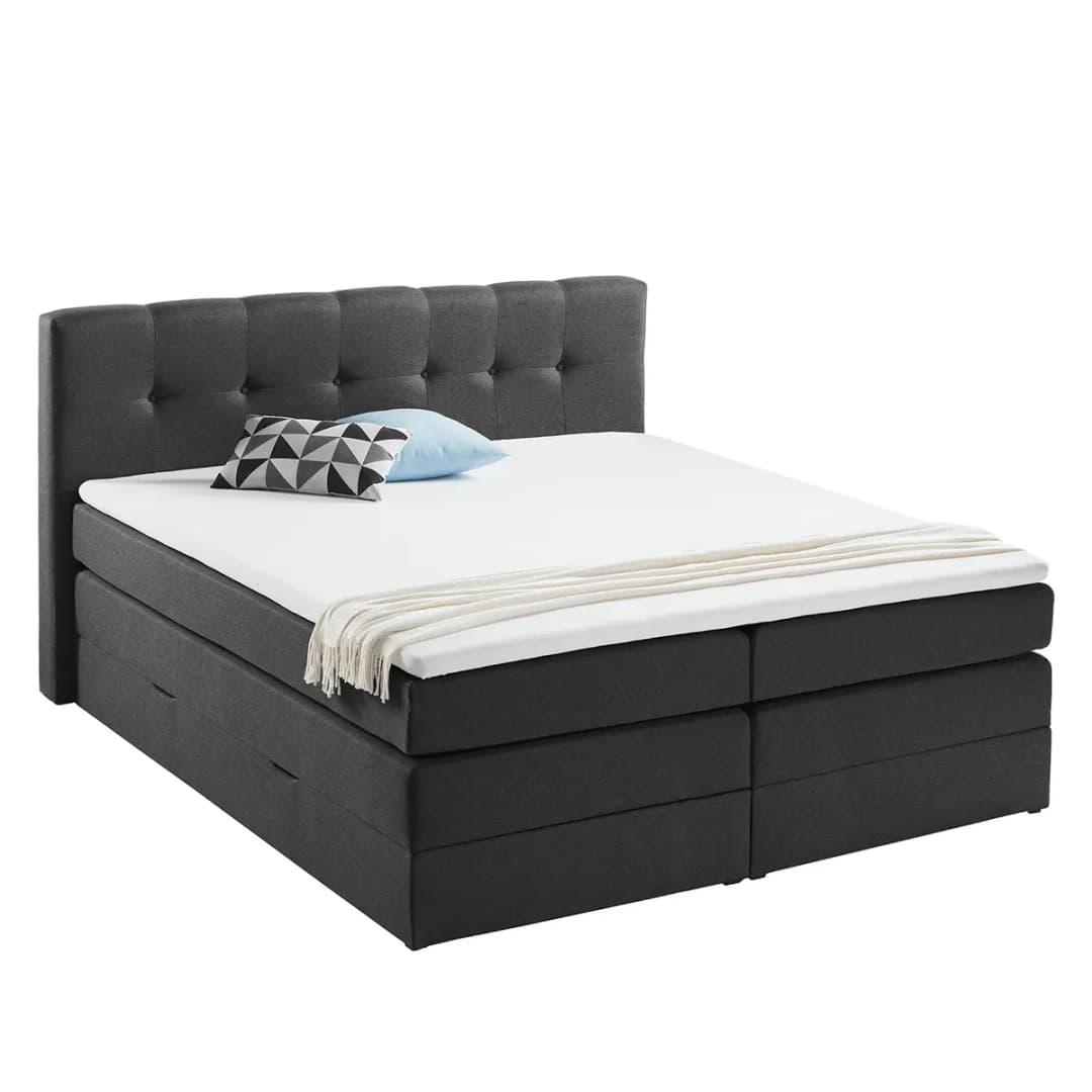 Boxspringbett Royal Night | Grau
