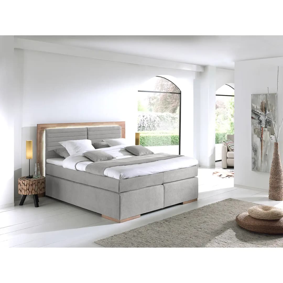 Boxspringbett Marcel I 180 x 200cm | Grau