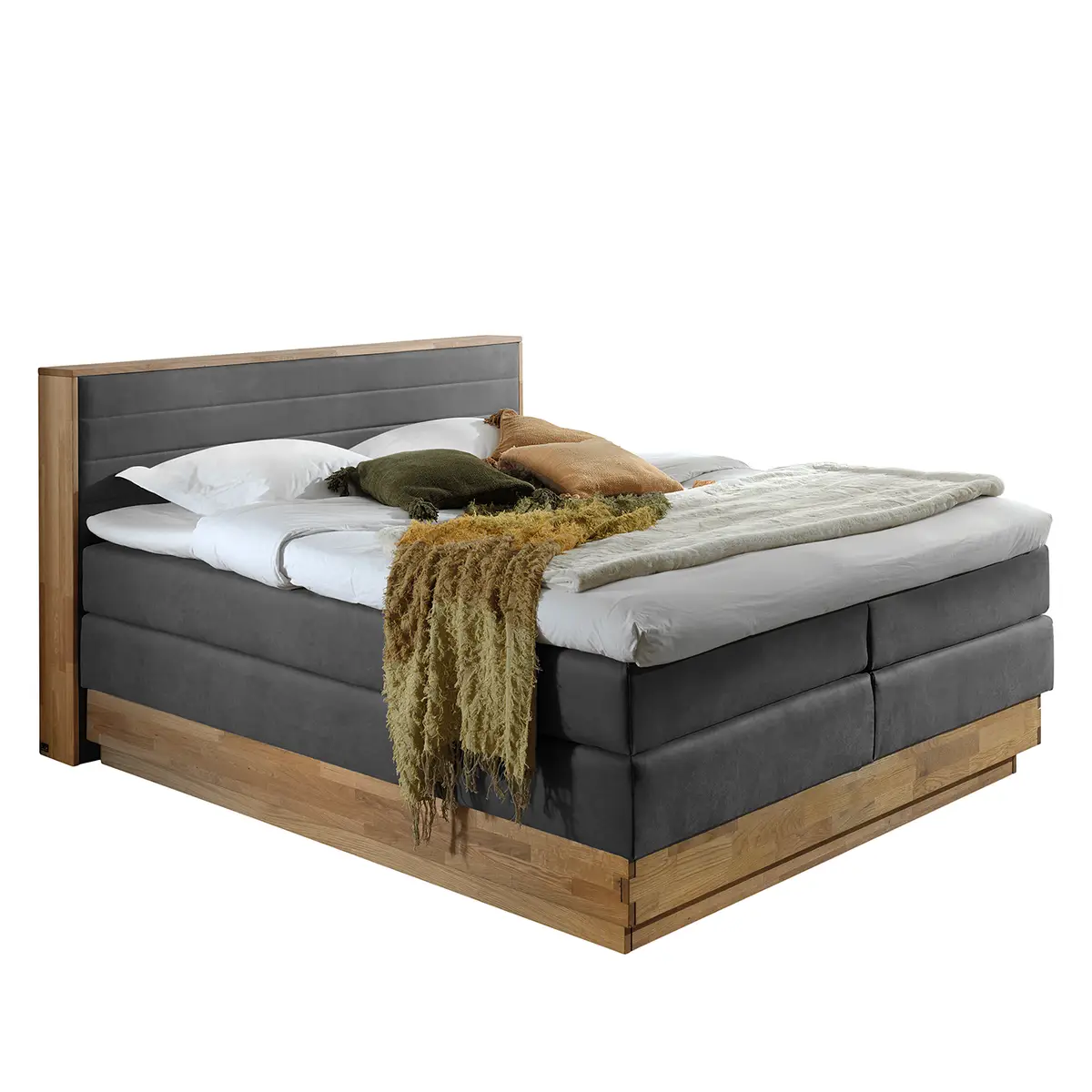 Boxspringbett Moneta | Grau