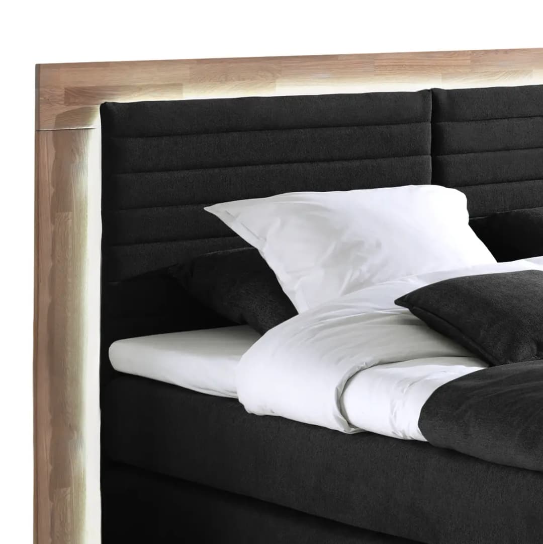 Boxspringbett Marcel II | Schwarz