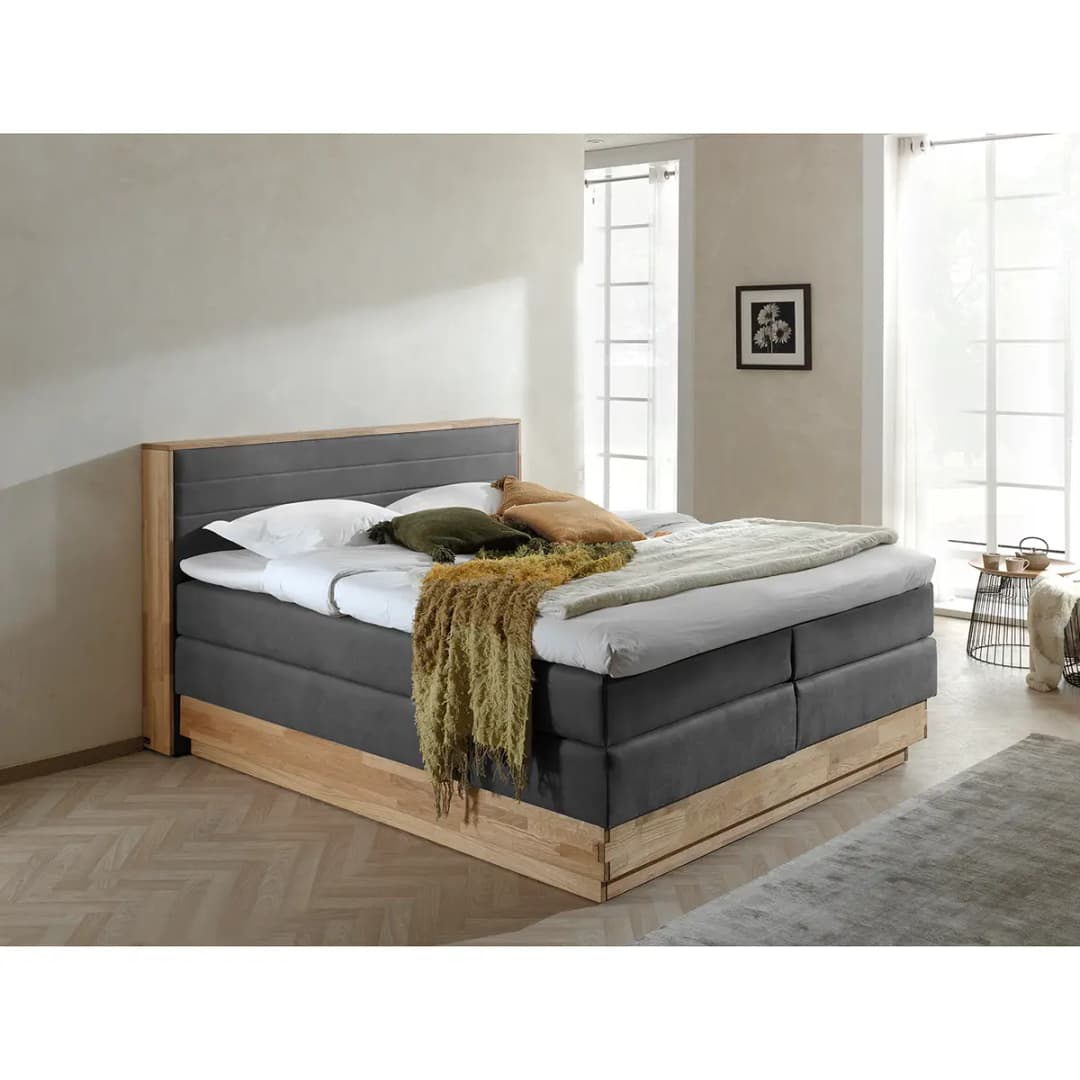 Boxspringbett Moneta | Grau