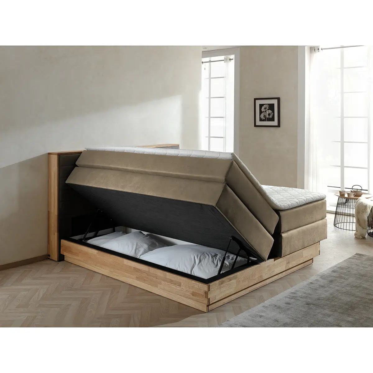 Boxspringbett Moneta | Braun