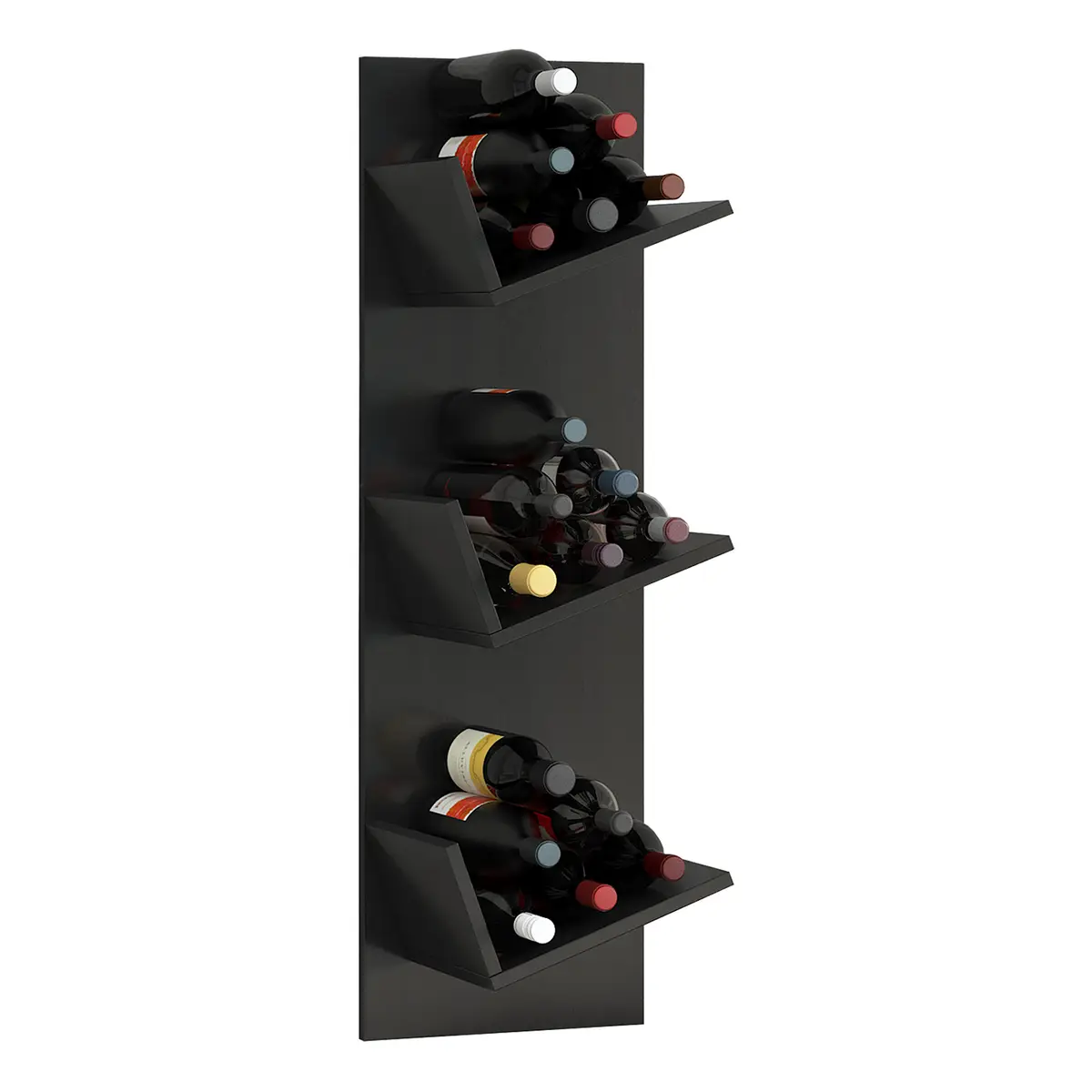 Weinregal Vinosi | Schwarz
