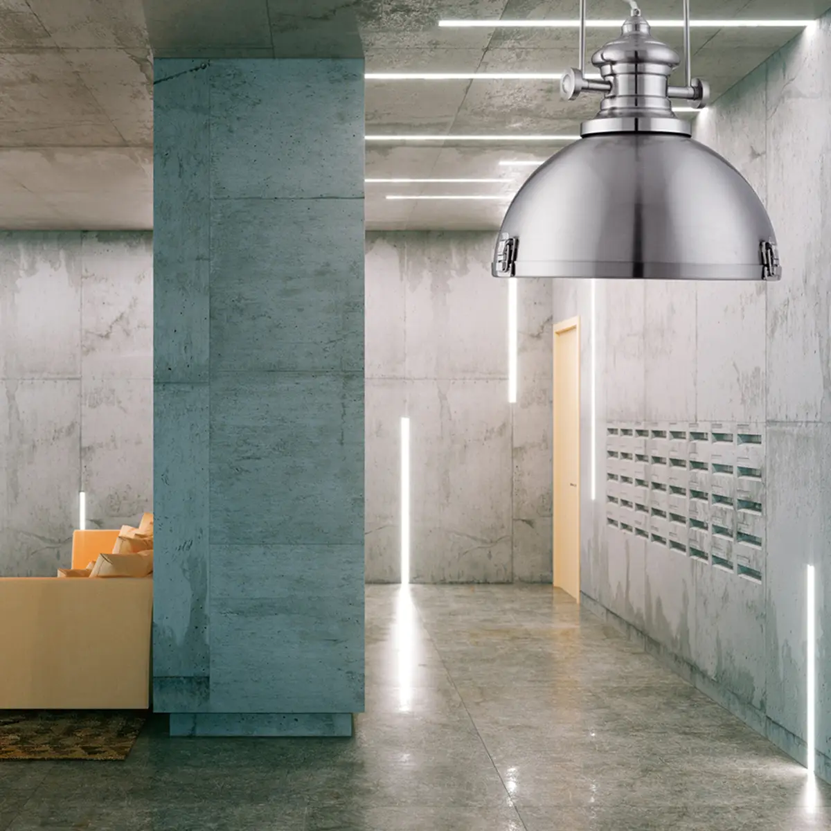 Pendelleuchte Industrial Pendants | Silber