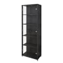 Vitrinenschrank 58cm Schwarz/Schwarz | Schwarz