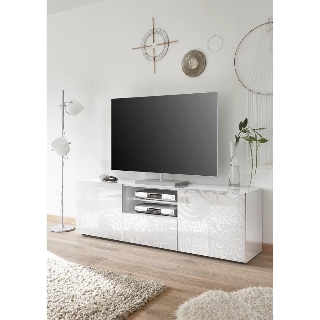 TV-Lowboard Miro | Weiß