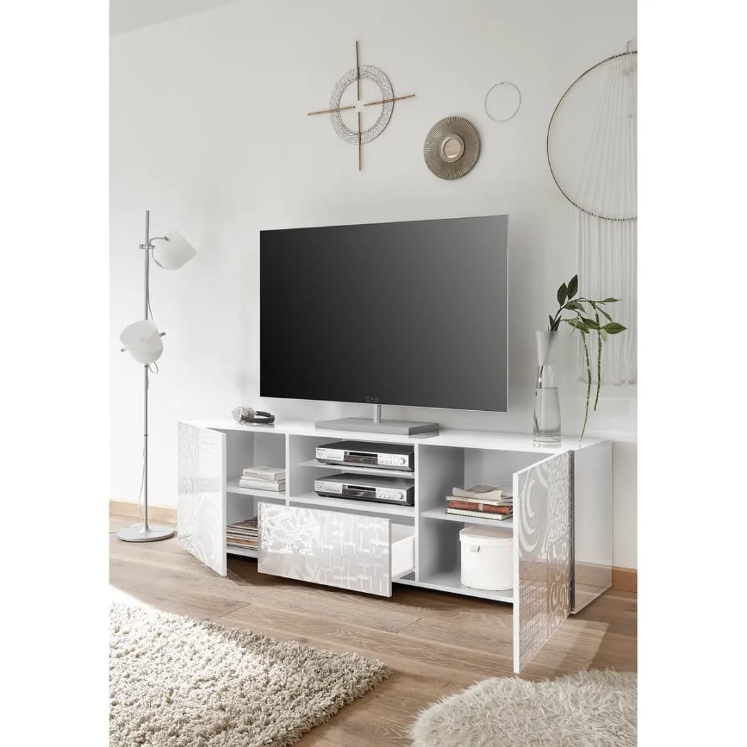 TV-Lowboard Miro | Weiß