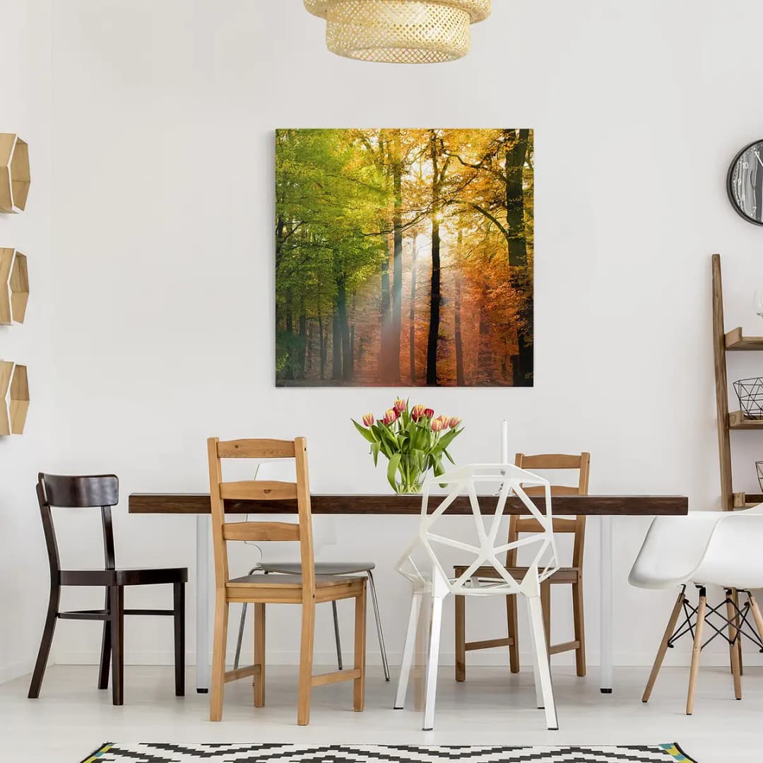 Bild Morning Light Webstoff Multicolor 70 x 70cm | Mehrfarbig