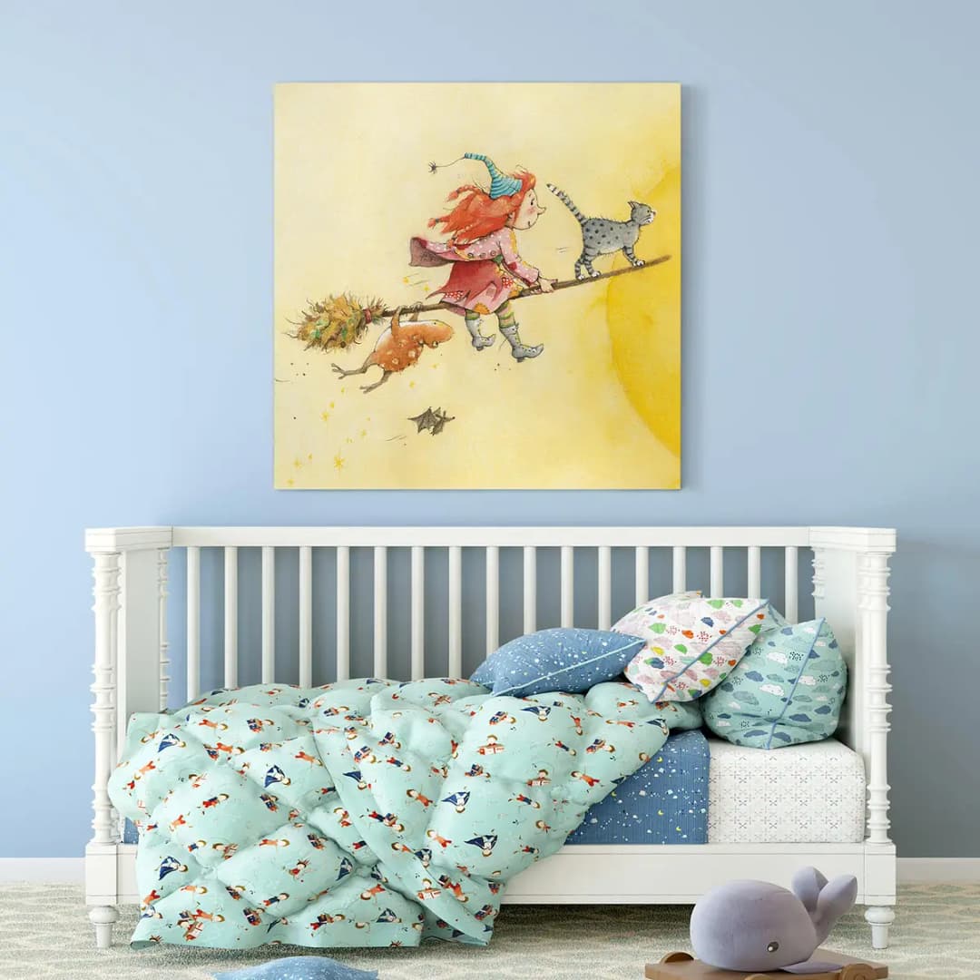 Bild Frida III 100 x 100cm Multicolor | Mehrfarbig