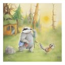 Bild Wassili und Sibelius 70 x 70cm Multicolor | Mehrfarbig
