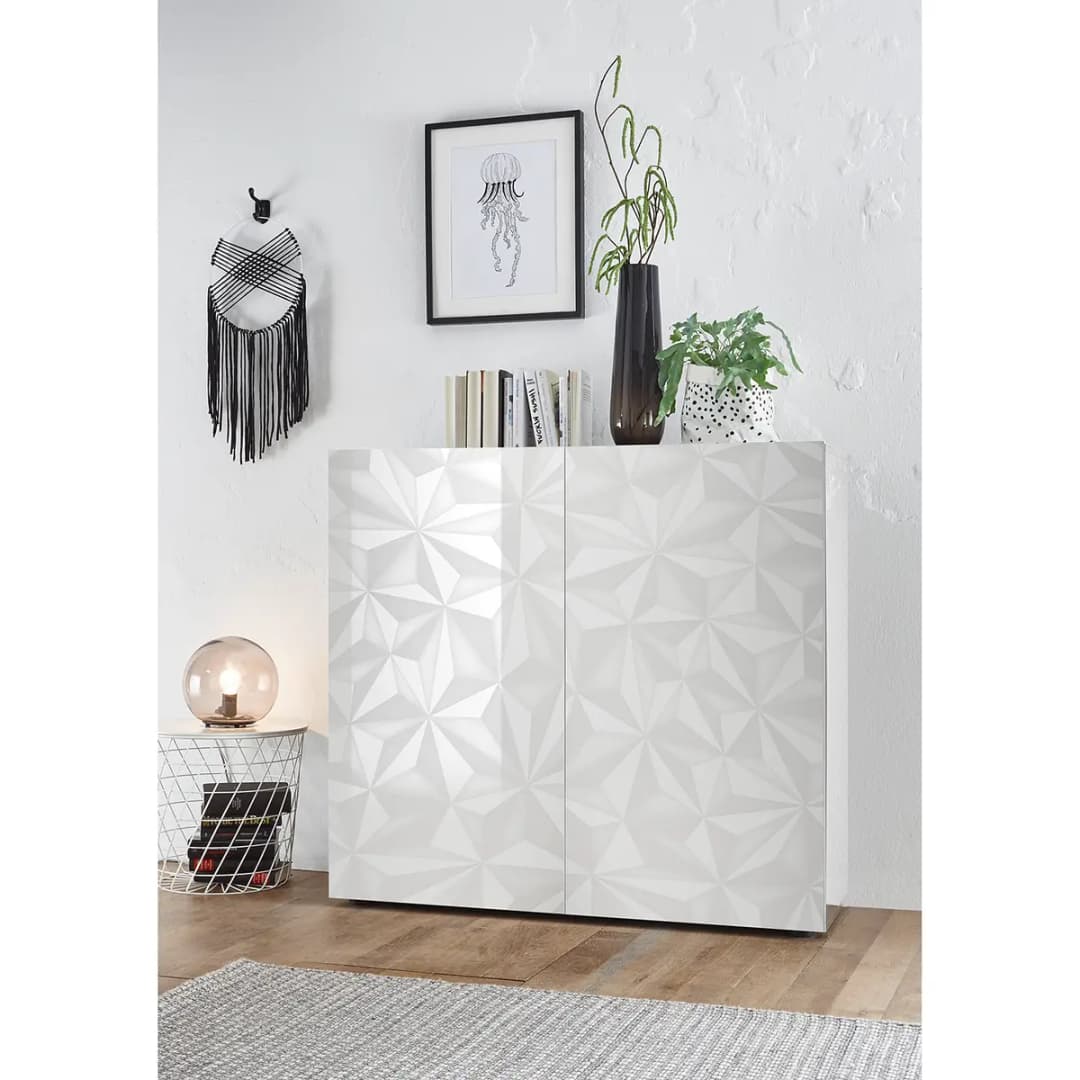 Highboard Prisma | Weiß