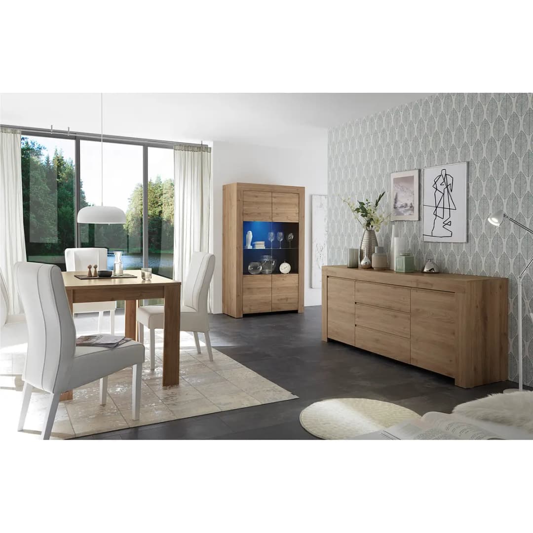 Vitrinenschrank Firenze | Beige