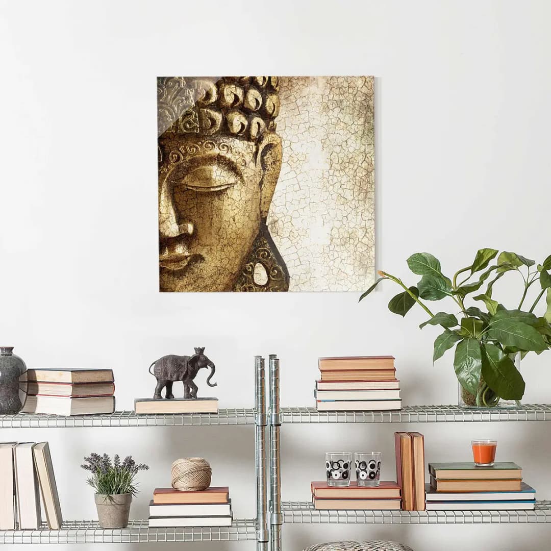 Bild Vintage Buddha | Mehrfarbig