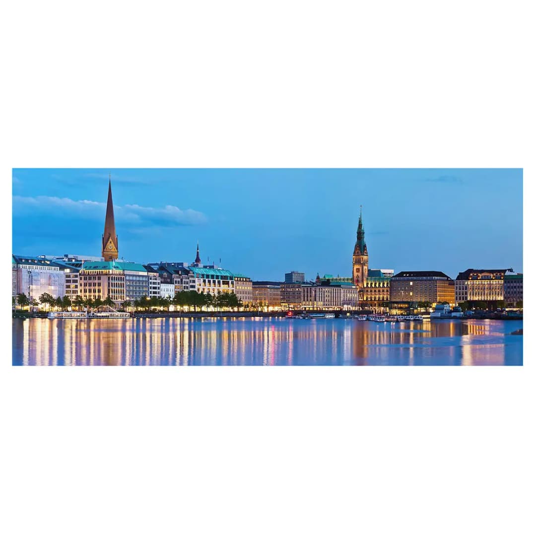 Bild Hamburg Skyline | Mehrfarbig