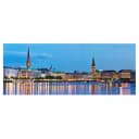 Bild Hamburg Skyline | Mehrfarbig