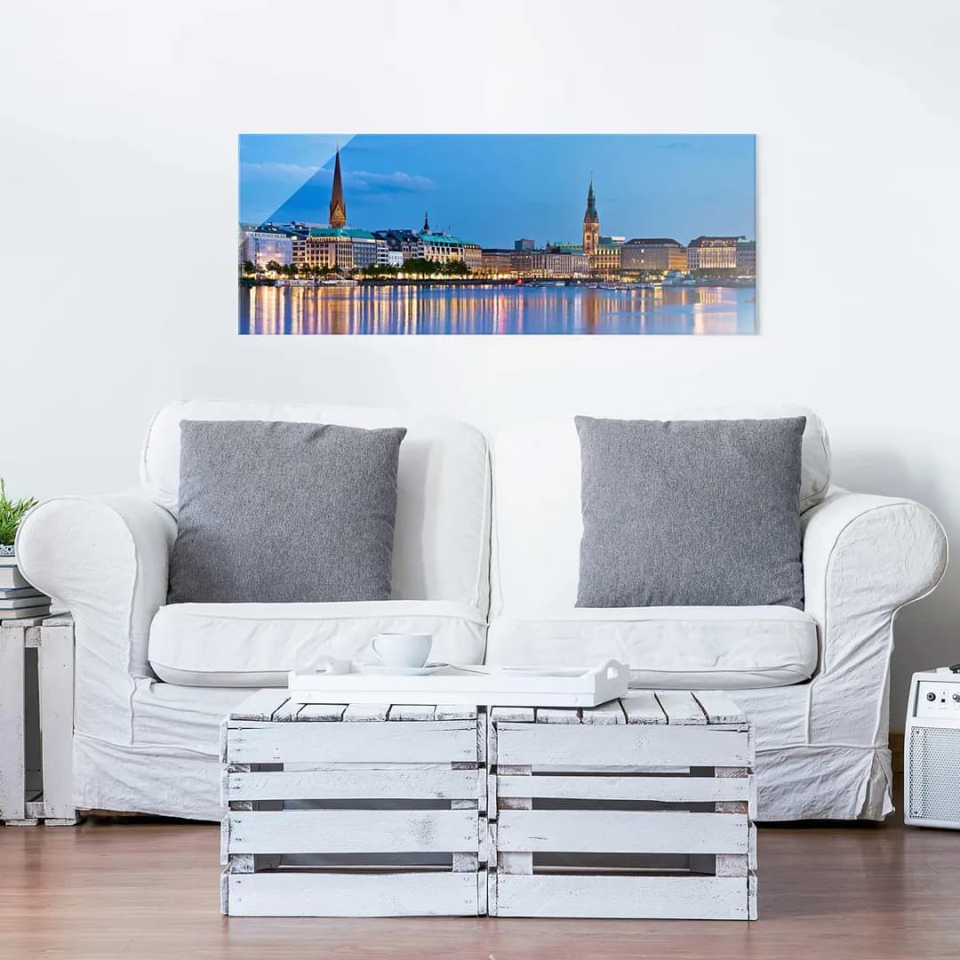 Bild Hamburg Skyline | Mehrfarbig