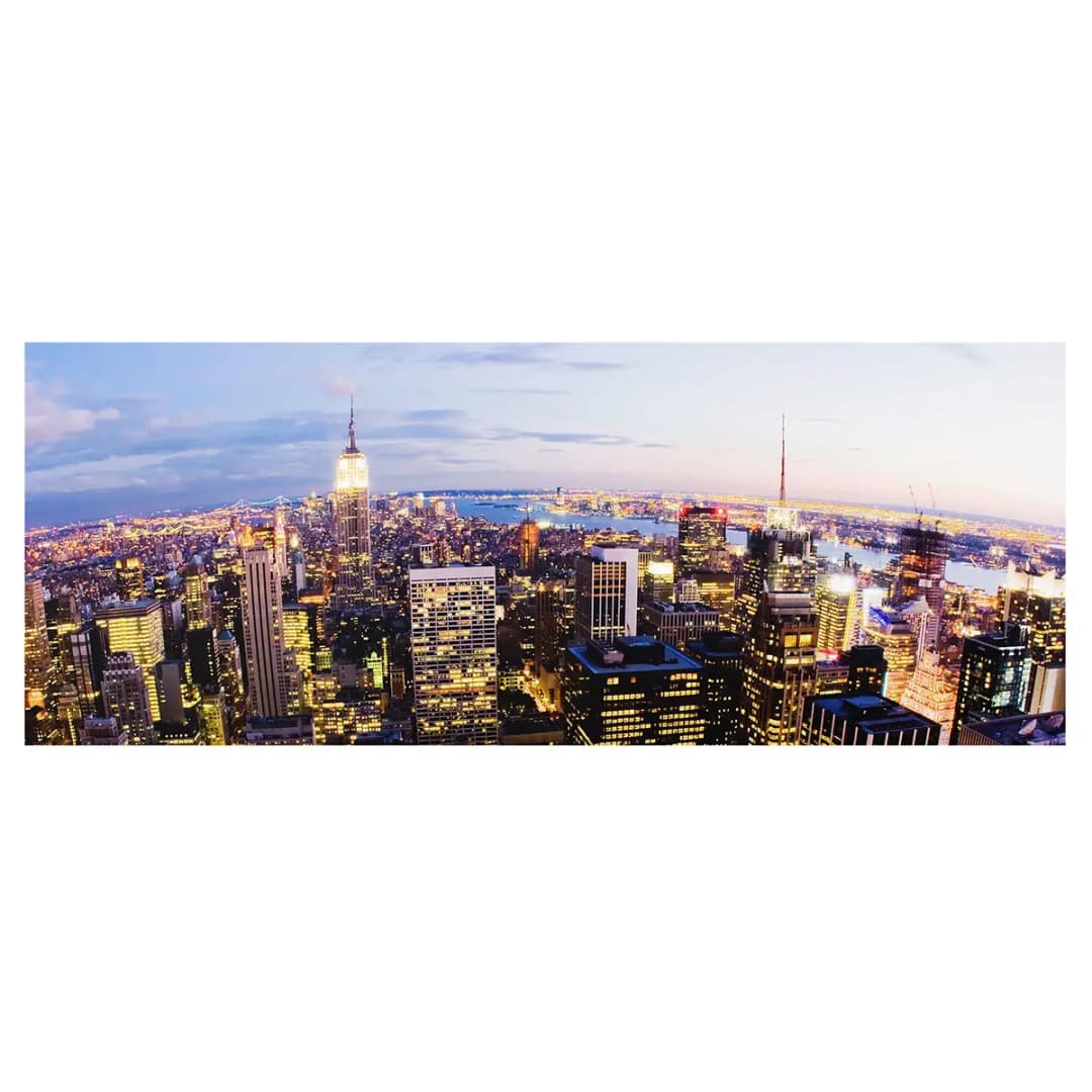 Bild Nighttime Manhattan Bridge | Mehrfarbig