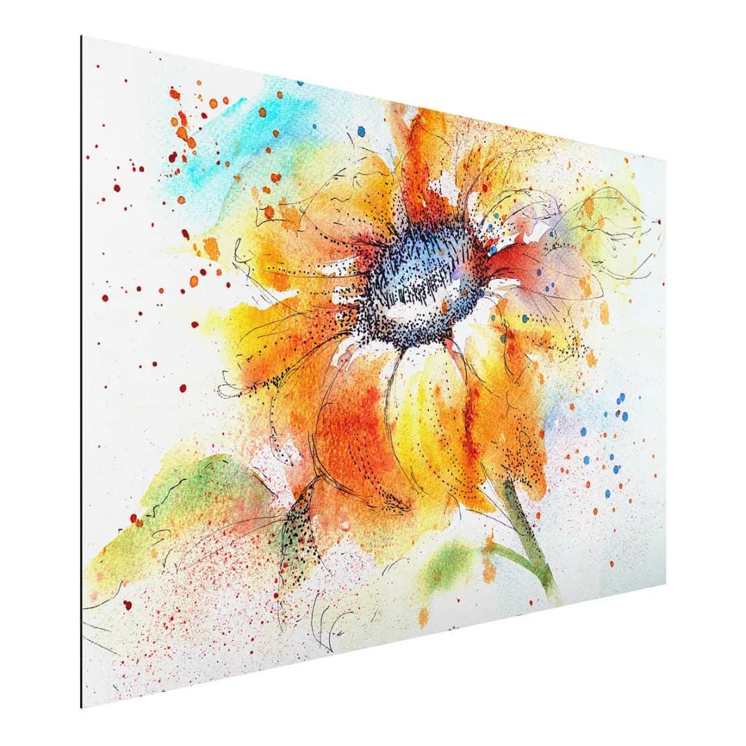 Bild Painted Sunflower II | Mehrfarbig