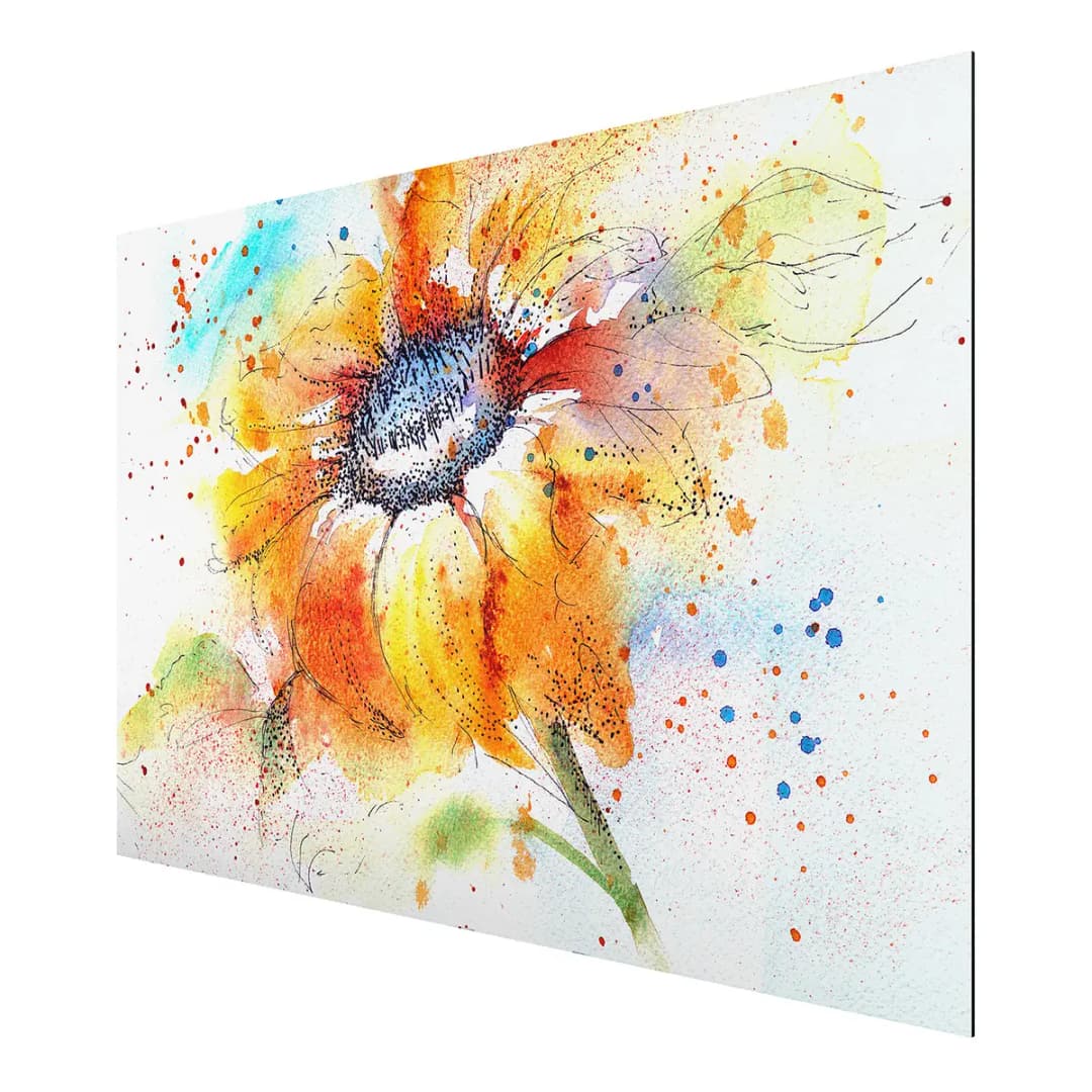 Bild Painted Sunflower II | Mehrfarbig