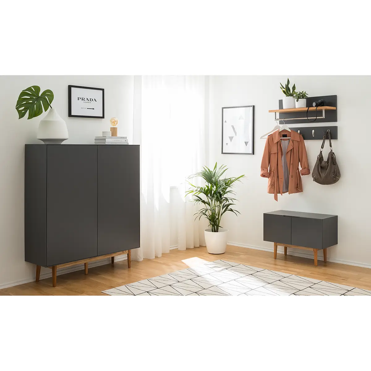 Schuhkommode LINDHOLM | Grau