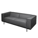 Sofa Kups I 2,5-Sitzer Grau/Anthrazit Samt Onoli | Grau