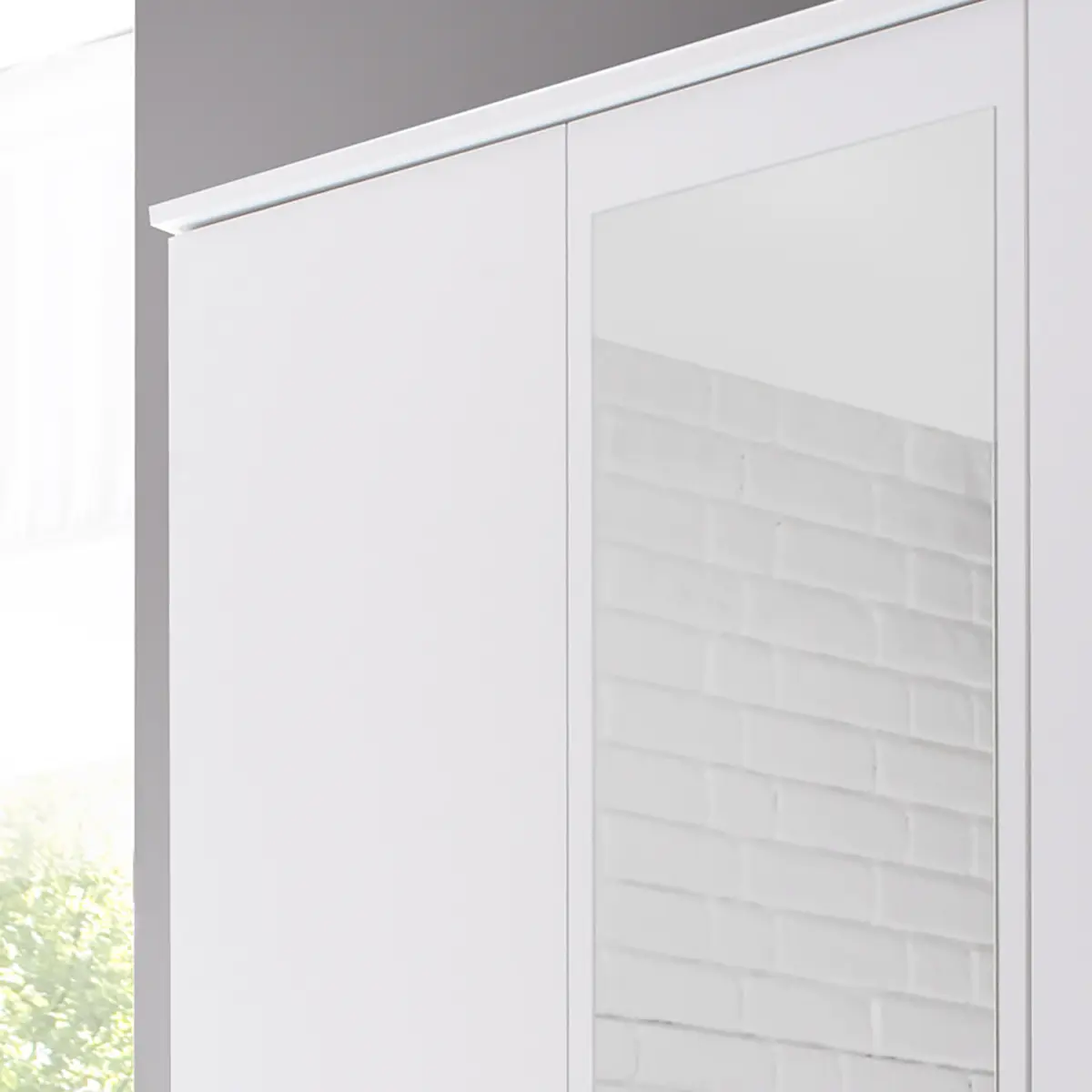 Drehtürenschrank Hasselager | Weiß